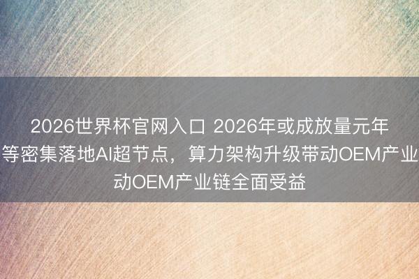 2026世界杯官网入口 2026年或成放量元年：百度华为等密集落地AI超节点，算力架构升级带动OEM产业链全面受益