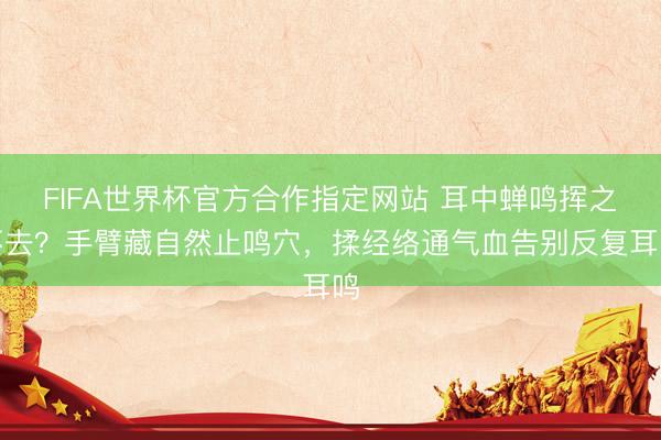 FIFA世界杯官方合作指定网站 耳中蝉鸣挥之不去？手臂藏自然止鸣穴，揉经络通气血告别反复耳鸣